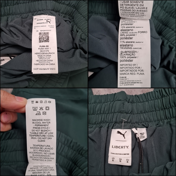 PUMA x LIBERTY London Track Pants Green Gables Womens Size XL - Picture 12 of 16